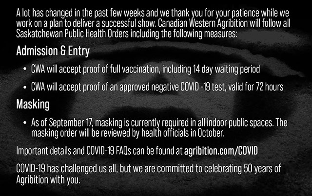 Agribition 2021 Covid Regulations